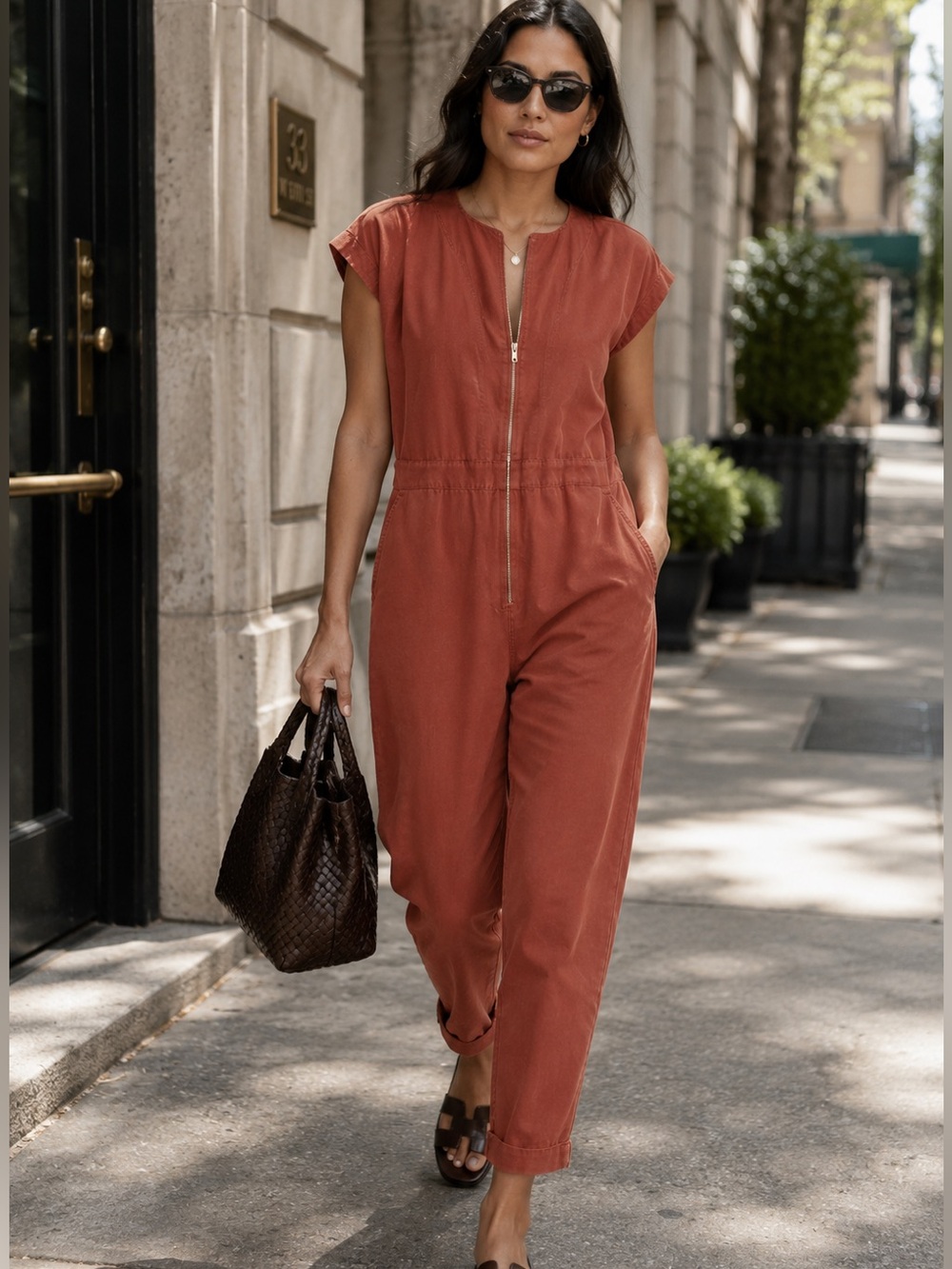 Rachel Comey Ranks Jumpsuit Terracotta Rust Size 0